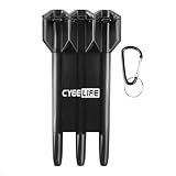 CyeeLife Dart Carrying case, Adjustable Dart Case, Portable Dart Storage Box with Key-locking Clasp