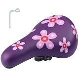 WEEROCK Kids Bike Seat, Child Bike Seat for 14" 16" 18" 20" 24" Kid Bicycle, Kids Bike Replacement Saddle for Boys Girls Bicycles, Purple