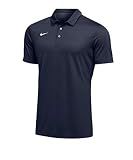 Nike Mens Dri-FIT Short Sleeve Polo Shirt (Large, Navy)