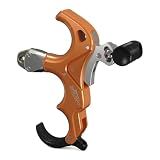 WIXUSPO 360° Adjustable 3/4 Finger Archery Thumb Release Aids，Orange