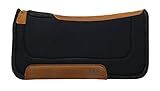 Weaver Equine 32" x 32" All Purpose Contoured Wool Blend Felt Horse Saddle Pad, Shock Absorbing Protective Western Saddle Pad, Equine Supplies, ‎Black