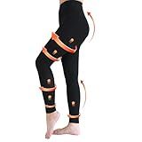 Medical Compression Pantyhose for Women & Men, 20-30mmHg Graduated Support Compression Tights Footless Medical Compression Stockings & Leggings for Edema, Varicose Veins, Swelling(Black,L)