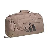 adidas Defender 5.0 Duffel Bag – Durable for Sports, Gym & Travel, Chalky Brown/Gunmetal, Medium (59L)
