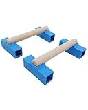 Tumbl Trak Portable Parallette Bars, Blue