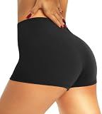 QGGQDD Workout Biker Shorts for Women - 3"/5" High Waisted Tummy Control Spandex Booty Shorts for Gym Yoga Volleyball
