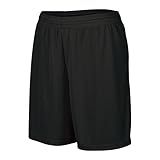 Augusta Sportswear Ladies' Octane Workout Shorts - 7 Inch Inseam Gym Athletic Attire for Women, Black, Small