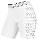 Youper Women's Classic Softball Sliding Shorts, Compression Padded Slider Shorts (White, Small)