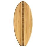 Totally Bamboo Lil Surfer Small Surfboard Cutting Board, 14.5 x 6 in