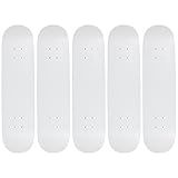 Moose 8.5" Blank Skateboard Deck Dipped White 7-Ply Canadian Maple