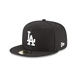 New Era 950 Los Angeles Dodgers Basic Snapback Hat (Black/White) Men's Cap