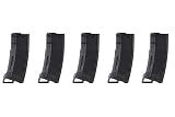 Lancer Tactical Airsoft M4 M16 Series Polymer 130 Round Capacity Transparent Window High Speed MidCap Airsoft Magazine