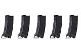 Lancer Tactical Airsoft M4 M16 Series Polymer 130 Round Capacity Transparent Window High Speed MidCap Airsoft Magazine