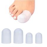DDOTLUNA Ballet Toe Pads & Toe Caps Set for Pointe Shoes, Dance Toe Undies Dancer Foot Pads - 2M/2L Sizes
