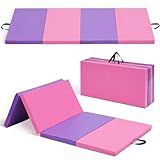 ZENOVA Gymnastics Mat 3'x6'x2' Exercise Mat Gym Mat for Home Aerobics Workout Foldable Tumbling Mat Children Gifts Christmas Gifts