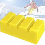 SFNSM 1.3 LB Large Snowboard Wax Universal Ski Wax Snow Block Wax, 7 x 3.5 in Snowboard and Ski Wax for Protecting The Ski and Snowboard Accessories (Yellow)