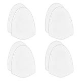 OLYCRAFT 4 Pairs Replacement Bowling Shoe Slide Sole White Sole Bowling Accessories Self-Adhesive Soles Bowlings Accessories Bowlings Shoes Slides Non-Slip Shoes Pads for Men Women Sports Shoe