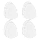 OLYCRAFT 4 Pairs Replacement Bowling Shoe Slide Sole White Sole Bowling Accessories Self-Adhesive Soles Bowlings Accessories Bowlings Shoes Slides Non-Slip Shoes Pads for Men Women Sports Shoe
