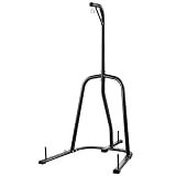 VEVOR Punching Bag Stand, Steel Heavy Duty Workout Equipment, Boxing Punching Bag Stand, Holds Up to 140 lbs, Freestanding Sandbag Rack with Weighted Base, Training Equipment for Home Gym Fitness