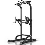 DONIUZ Power Tower Pull Up Bar and Dip Station, Multi-Function Home Gym, Strength Training Fitness Equipment, Height Adjustable(DZ-580A)