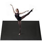 SERABETTO Marley Dance Floor 6.6’ x 3.9’ – Roll-Out Dance Floor Mat for Home Studio, Ballet Floor for Barre, Tap, Jazz – Anti-Slip PVC Dance Flooring for Practice