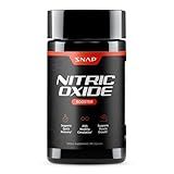 Snap Supplements Nitric Oxide Supplement with L-Arginine to Support Energy, Quick Recovery, Heart Health, Muscle Growth & Circulation, 90 Vegetarian Capsules