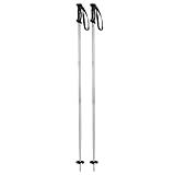 5th Element Shadow Ski Poles – Lightweight Aluminum, Adjustable Strap, Durable Winter Sports Poles (White/Silver, 110cm)