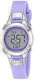 Armitron Sport Women's 45/7012PRSV Purple and Silver-Tone Digital Watch