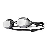 TYR Blackops 140 EV Racing Goggles – Mirrored Swim Goggles for Men & Women, Anti-Fog, UV Protection, Low Profile Competitive Swimming (Black/Smoke)