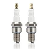 Hipa (Pack of 2) BR8ES Spark Plugs Compatible with NGK 5422 Kawasaki Seadoo Ya-ma-ha Polaris 2-Stroke 2-Cycle Dirt Bike PWC ATV UTV Snowmobiles WaveRunner JetSki - Copper Core, Nickel Electrode