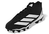 adidas Men's Adizero Impact.2 Molded American Football Sneaker, Black/White/Black, 9.5