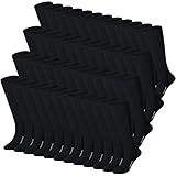 Haysandy 48 Pairs Soccer Socks Baseball Softball Football Team Training High Long Tube Socks Bulk Sport Unisex for Youth(Black)