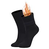 LMHCISO Men's Thermal Winter Socks Heavy Thick Warm Socks for Cold Weather,Insulated Crew Work Hiking Boot Socks Size 8-13