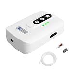 AquaMiracle Lithium Battery Powered Portable Aquarium Air Pump for Fish Tank up to 60 Gals, USB Rechargeable Aquarium Bubbler Aerator for Fishing, Power Outages and Emergency