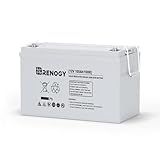 Renogy 12 Volt 100Ah Deep Cycle AGM Battery, Lead Acid Solar Battery