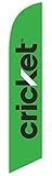 Cricket 2014 (Green) Feather Flag - Replacement Flag Only (without Poleset)
