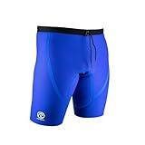Rehband QD R3 Underpants, Compression Pants, Neoprene Sports Shorts for Powerlifting, Endurance Sports, Soccer, Handball, Stores Heat, Colour:Blue, Size:XXL