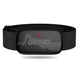 GEOID HS500 Heart Rate Monitor, Heart Rate Sensor Chest Strap, Protocol ANT+/Bluetooth, 800h Battery, IP67 Waterproof, Compatible with iOS/Android APPs