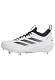 Adidas Men's Adizero Impact 2.0 Baseball, White/Black/Black, 9.5