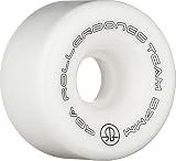 Rollerbones Team Logo 57mm 98A White Recreational Roller Skate Wheels 8 pk