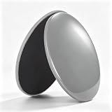 Zwxejcb 2-Pack Exercise Sliders & Fitness Discs – Dual-Sided Exercise Gliding Discs for Core Workouts & Pilates. Use on Carpet or Hardwood Floors. Light, Portable, Perfect for Abdominal, Core Training for Women and Men. (Gray)