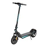 Hoverfly X5 Electric Scooter for Adults, Anti-Flat 10" Solid Tire, Max 25 Mile Range and 20Mph Speed Power by 500W Motor,15% Uphill with Front Suspension Shock Absorber, Foldable Commuting Escooter