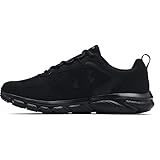 Under Armour Men's Charged Assert 9 Running Shoe, Black (002 Black, 12 US