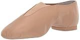 Bloch Dance Jazz Women Shoes, Super Jazz Leather with Strong Elastic Slip, High Durability, Neoprene stretch satin, Rubber Split Sole Leather, Flexibility, Spectators, Clogging, Step Dancing (Tan, Size:6)
