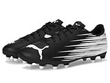 Puma Men's ATTACANTO Firm, Artificial Ground Soccer Cleat, Puma Black-Puma White, 10.5