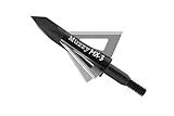 Muzzy MX-3 Fixed Blade Broadheads 100 Grain 3-Blade Aluminum Archery 1.25" Cut (3-Pack)