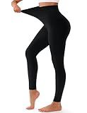 Bluemaple High Waisted Leggings for Women - Tummy Control Pants Non See Through Workout Soft Yoga Pants for Running Plus Size