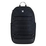 Hurley Mens Skateboard Backpack, Black, One Size