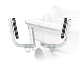 VEVOR Boat Trailer Guides, 18.5 in/20.5 in Height Adjustable Trailers Guide, 2PCS Thickened High-Duty Steel Trailer Guide-Ons with Smooth Roller Guidance, for V-Hull Boats, Small to Mid-Size Boats