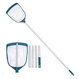 5 Foot Ultra Fine Mesh Pool Spa Leaf Skimmer Rake Net with Adjustable Pole