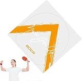 2 Pcs High-Performance Table Tennis Rubber Sheets - Anti-Static Protective Film with 17x17cm Adhesive Backing for Ping Pong Paddles, Transparent Durable Design for Enhanced Spin Control (Yellow)